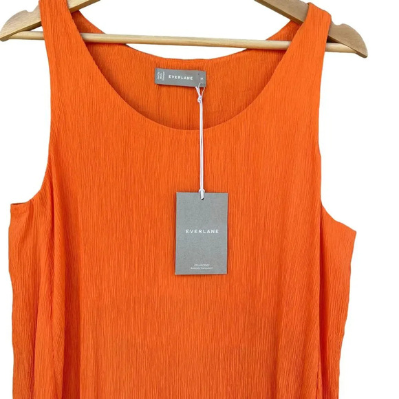 NWT Everlane Naia Ripple Tank Dress in Tumeric Size Medium - Picture 4 of 9